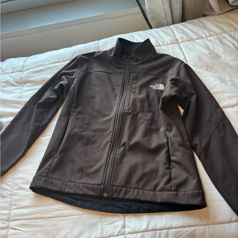 The North Face Black and Brown Fleece Jacket